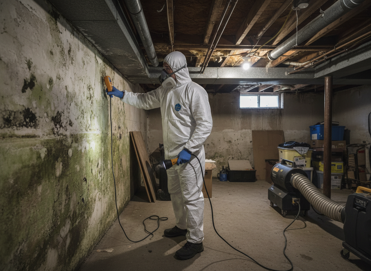 Basement Mold Inspection in Guasti, CA